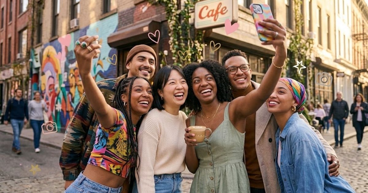 Friends Instagram captions one word