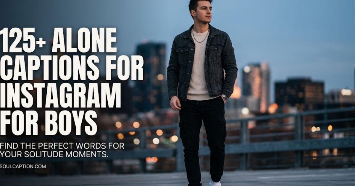 Alone Captions For Instagram For Boys
