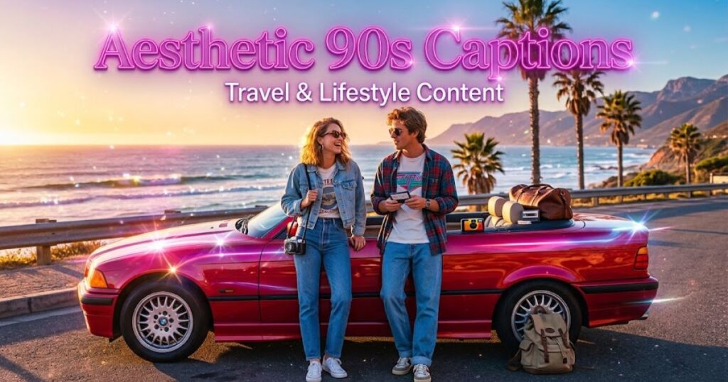 90s Travel & Lifestyle Captions