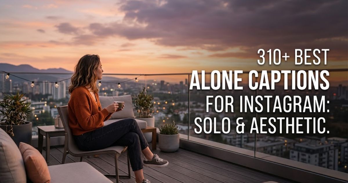 Alone Captions for Instagram