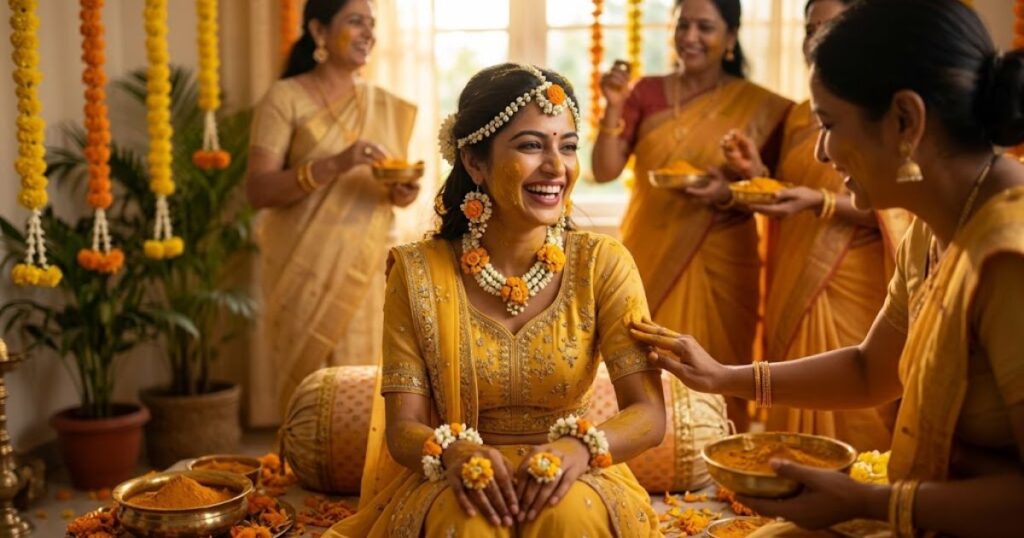Bride Haldi Vibes 🌼