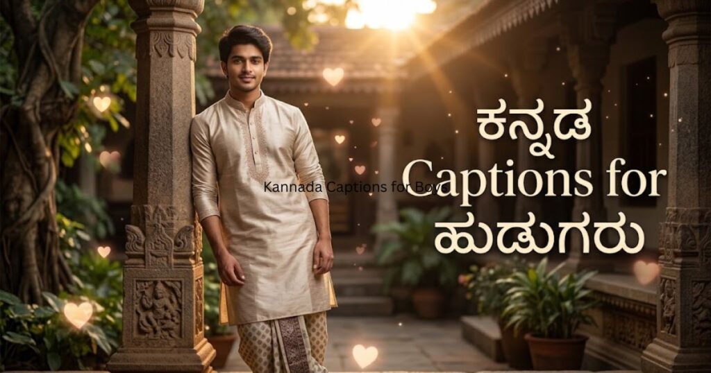 Kannada Captions for Boys