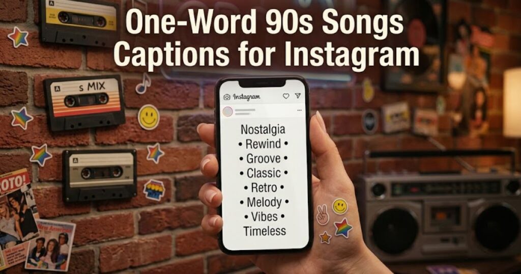 One-Word 90s Song Captions