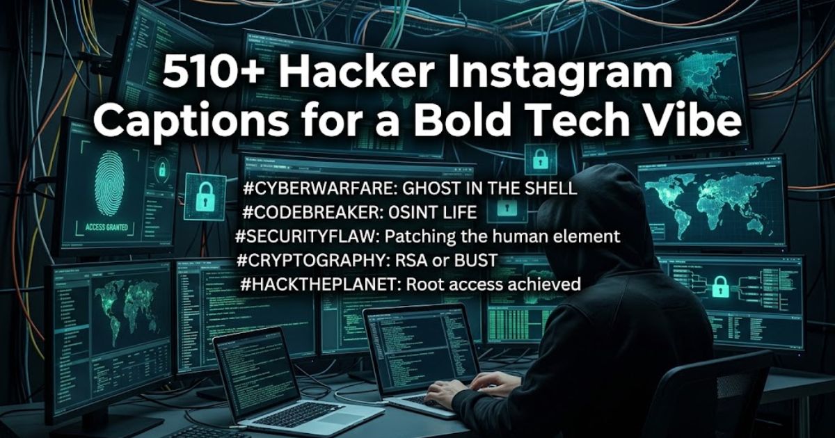 hacker instagram captions