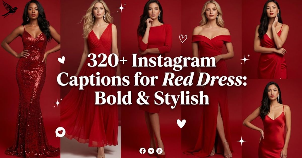 instagram captions for red dress
