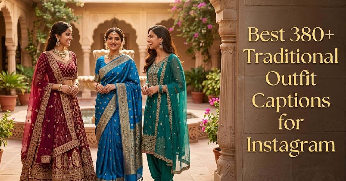 traditional outfit captions for instagram
